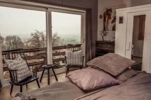 Posezení v ubytování Chalet de la Sablière
