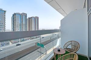 Balkón nebo terasa v ubytování Lovely Studio & Budget Friendly