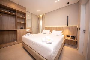 Postel nebo postele na pokoji v ubytování Hotel Portanova