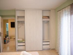 A bed or beds in a room at Charming apartment in Halepa!