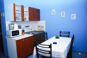 Kuchyň nebo kuchyňský kout v ubytování Apartments Bardak