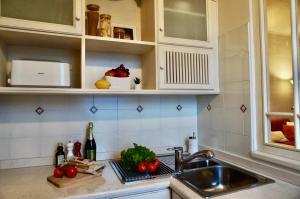 Kuchyň nebo kuchyňský kout v ubytování BELLE ILE LAKE VIEW SUITE