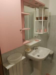Koupelna v ubytování a casa di Max
