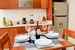 Kuchyň nebo kuchyňský kout v ubytování Gama 09 Apartments