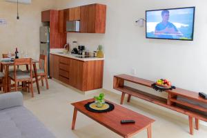 Kuchyň nebo kuchyňský kout v ubytování Gama 09 Apartments