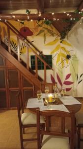 Restaurant ou autre lieu de restauration dans l'établissement La cabaña, a 15 minutos de Paipa