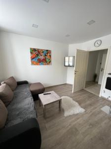 TV a/nebo společenská místnost v ubytování Appartement beim Schloss