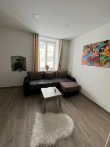 TV a/nebo společenská místnost v ubytování Appartement beim Schloss + 4 fotografie