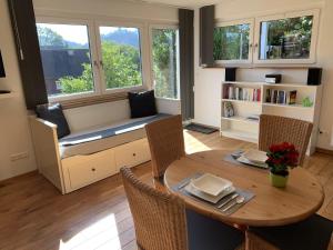 Area soggiorno di Ferienwohnung Drachennest mit Sonnenterrasse