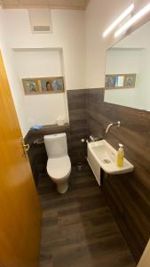 Koupelna v ubytování Ferienwohnung Kaufmann + 14 fotografií