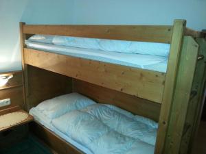 a couple of bunk beds in a room at Ferienwohnung Mack in Oberstaufen