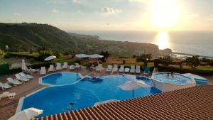 A view of the pool at Casa Michelino or nearby