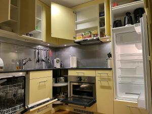 Kuchyň nebo kuchyňský kout v ubytování Ferienwohnung Efibach 41