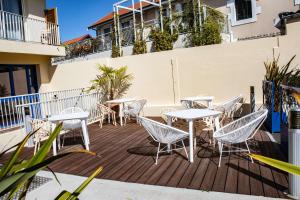 Balkón nebo terasa v ubytování Best Western Arcachon Le Port