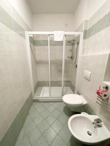 Koupelna v ubytování Hotel Terzo Crotto