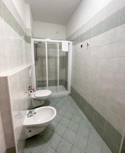 Koupelna v ubytování Hotel Terzo Crotto