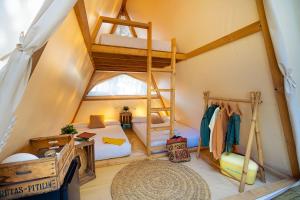 Cama o camas de una habitación en Kampaoh Tarifa