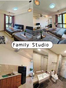Η κουζίνα ή μικρή κουζίνα στο Bali Residences Homestay Melaka Town