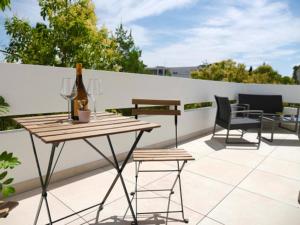 Balkon lub taras w obiekcie Appartement terrasse panoramique Hôpitaux et Facultés