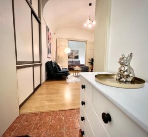 Posezení v ubytování Elegant apartment in Kosice