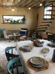 Posedenie v ubytovaní La Ferme Bleue, Havre de paix de la Baie de Somme