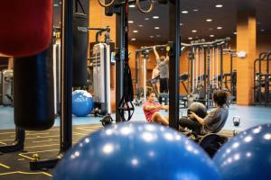 Fitness centrum a/nebo fitness zařízení v ubytování La Palma Princess