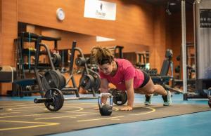 Fitness centrum a/nebo fitness zařízení v ubytování La Palma Princess