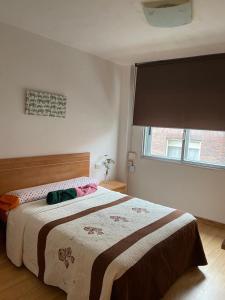 Cama o camas de una habitación en Apartamento turístico al lado de la ria de vigo