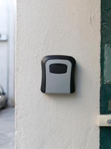 a black and white toaster on the side of a wall at Studio Toniko in Split