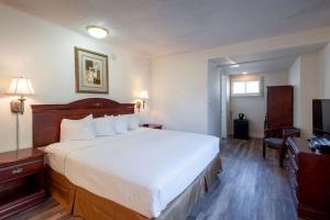 Postel nebo postele na pokoji v ubytování Studio City Court Yard Hotel
