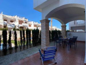 Balkon lub taras w obiekcie Impresionante piso de planta baja cerca al mar