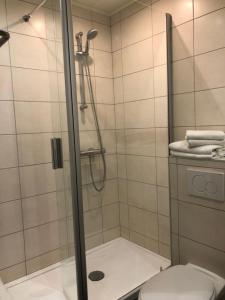 Koupelna v ubytování Hotel Le Limbourg