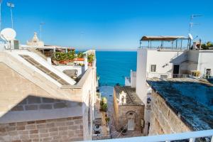 an aerial view of the ocean from a building at B&B Casa Dorsi in Polignano a Mare