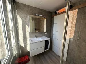Kylpyhuone majoituspaikassa "A Cabana" in De Panne