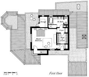 Plan piętra w obiekcie Villa Turrion