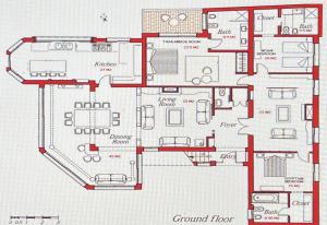 Plan piętra w obiekcie Villa Turrion