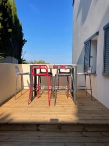 Balkón alebo terasa v ubytovaní Appartement T3 de standing tout équipé