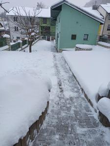 Ubytovanie v súkromí Zelený dom v zime