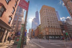 Nespecifikovaný výhled na destinaci New York nebo výhled na město při pohledu z hotelu