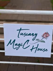 a sign that readsyingmary nagy michel house at Tuscany MagiC House in Figline Valdarno