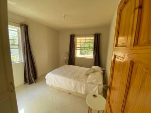 um quarto com uma cama e uma janela em Alleyne’s Retreat em Saint Peter