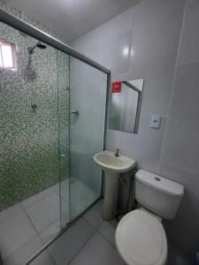 Phòng tắm tại Hotel Oiticica