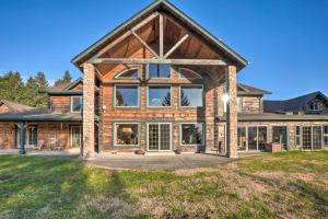 an image of a house with a large house at Brookings Vacation Rental Lodge on 88 Acres! in Brookings