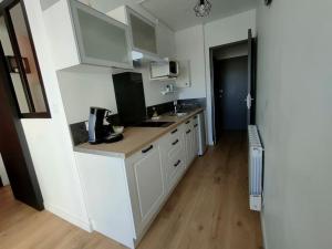 Kuchyňa alebo kuchynka v ubytovaní Bel appartement au bord de l'océan
