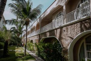O edifício onde o hotel está situado