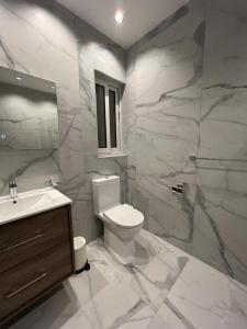 uma casa de banho com um WC e um lavatório em Skylark 2 Apartment with Terrace em Is-Swieqi