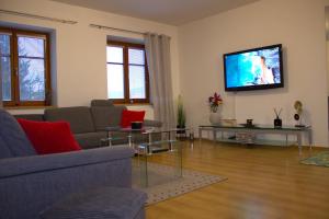 TV in/ali zabaviščno središče v nastanitvi Apartmany U Lva