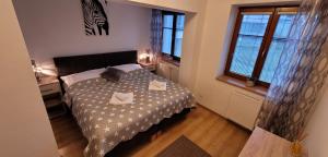 Postelja oz. postelje v sobi nastanitve Apartmany U Lva