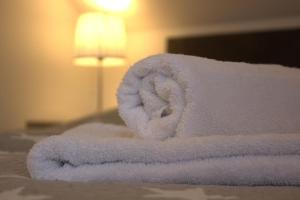 Postelja oz. postelje v sobi nastanitve Apartmany U Lva