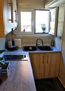 Kuchyň nebo kuchyňský kout v ubytování Fotini's home